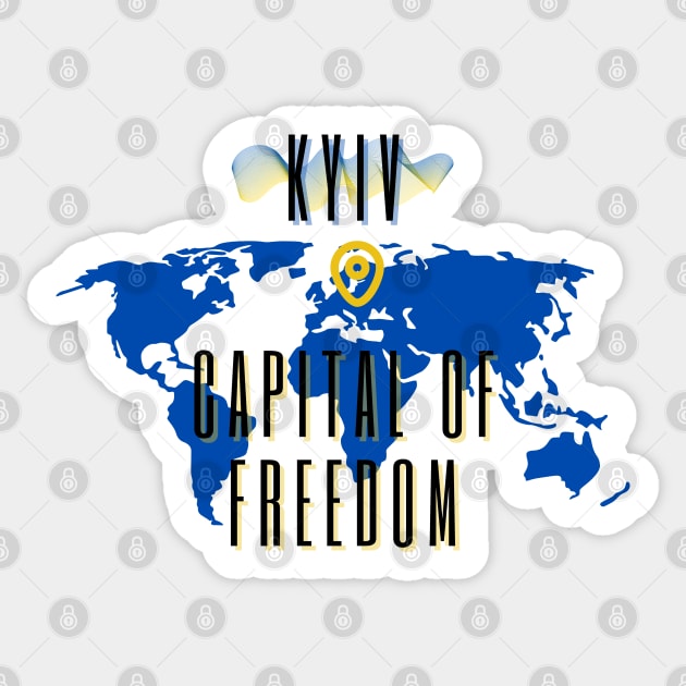 Kyiv capital of freedom Sticker by tashashimaa